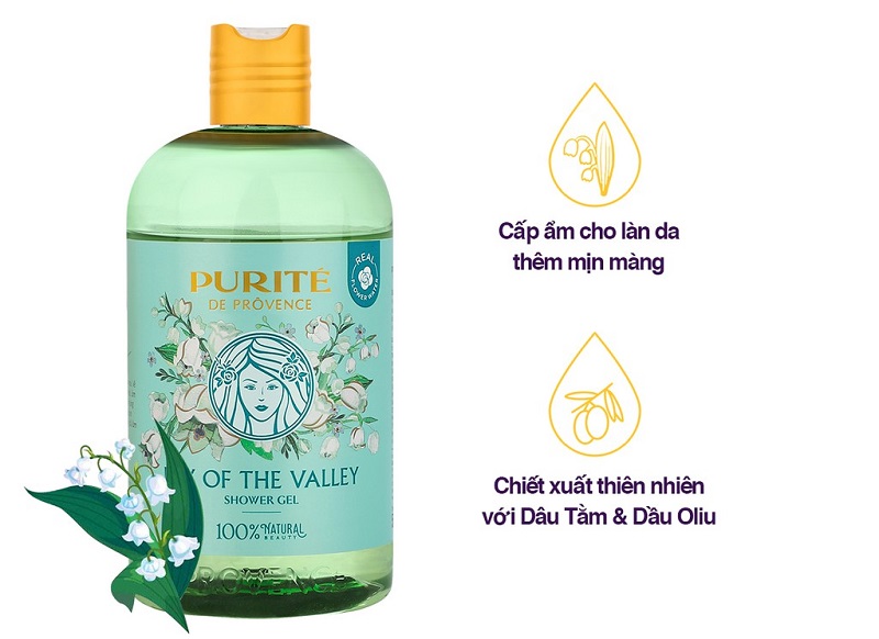 Sữa tắm Aromatherapy Shower Gel thư giãn từ tinh dầu hương Linh Lan