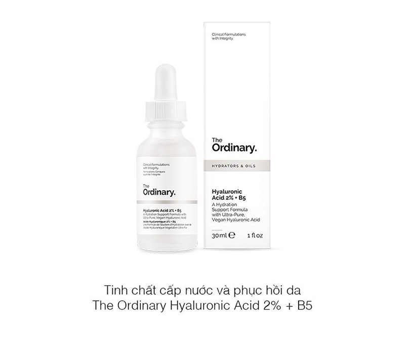 The Ordinary Hyaluronic Acid 2% + B5 là serum cấp ẩm nổi tiếng của hãng The Ordinary