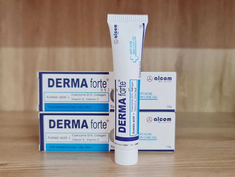 Kem trị mụn Derma có kết cấu dạng gel và có thể loại bỏ các mụn trên da