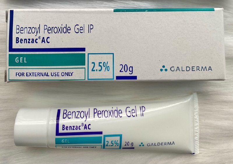 Benzoyl Peroxide giúp trị mụn hiệu quả
