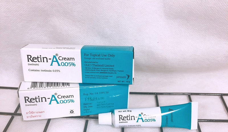 Kem Retin A chứa Tretinoin mang đến hiệu quả trị mụn nhanh chóng