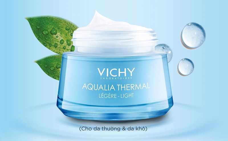 Sản phẩm Vichy Aqualia Thermal Light Cream giúp bù nước hiệu quả cho da