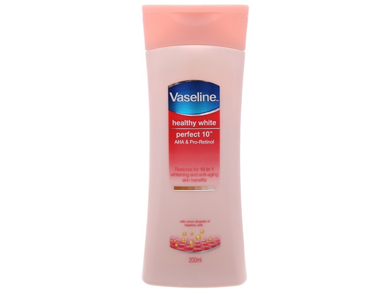 Kem dưỡng ẩm Vaseline toàn thân Healthy White Perfect 10 in 1
