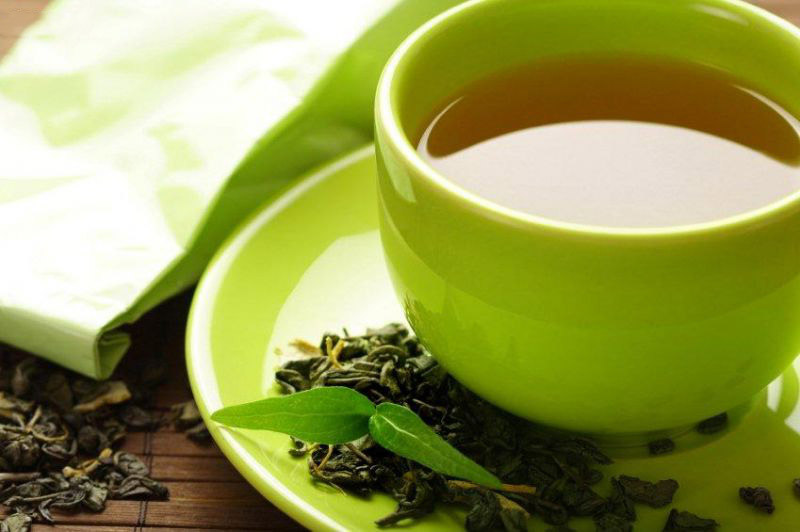Lá trà xanh chứa chất chống oxy hóa có lợi cho làn da