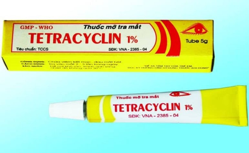 Thuốc mỡ tra mắt Tetracyclin giúp bạn giảm sưng viêm mí mắt hiệu quả