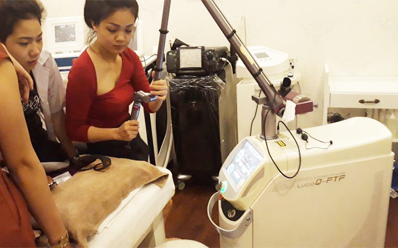 Điều trị nám tàn nhang bằng máy Laser thẩm mỹ Lucid PTP